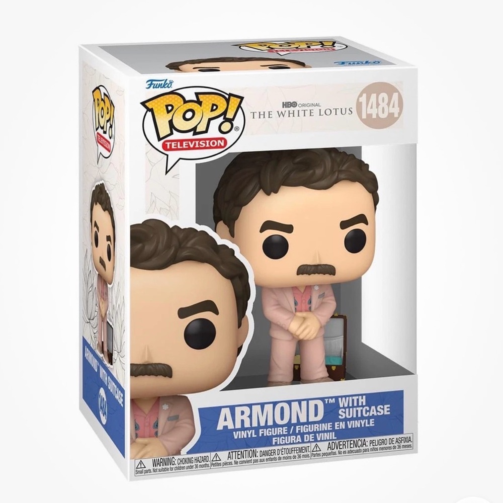 Funko POP! TV HBO The White Lotus Armond w/ Suitcase Figure #1484